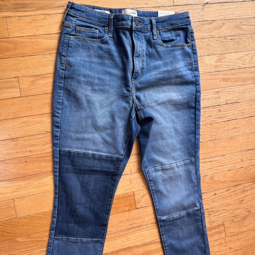 Universal Thread High Rise Skinny Patchwork Jeans… - image 1